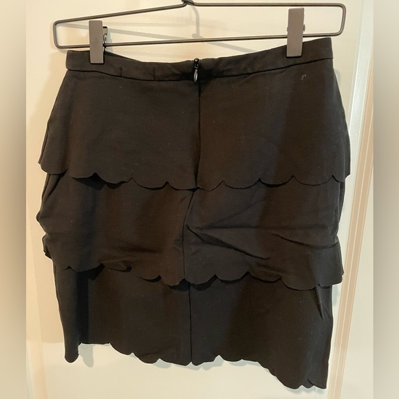 Nine Britton - Black Scalloped Skirt - Size Small - Picture 2 of 3